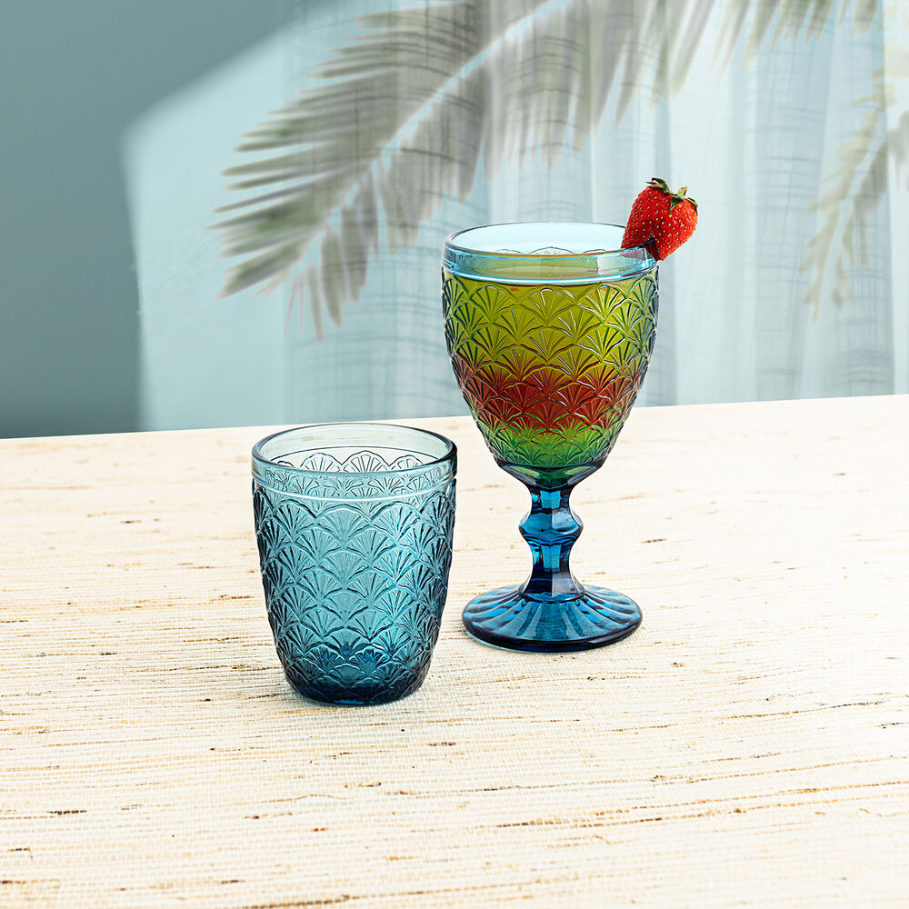 Glas Bidasoa Blue Moon Blå Glas 240 ml (6 antal) - 3