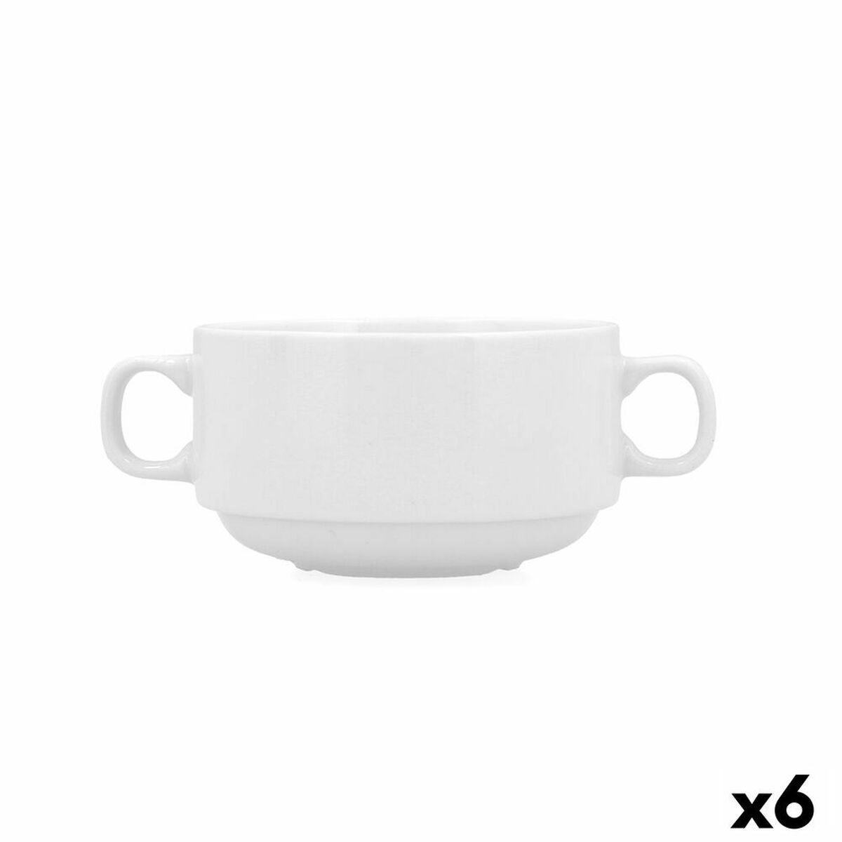 Soppskålar för Consommé Bidasoa Glacial Vit 300 ml (6 antal) (Pack 6x) - 4