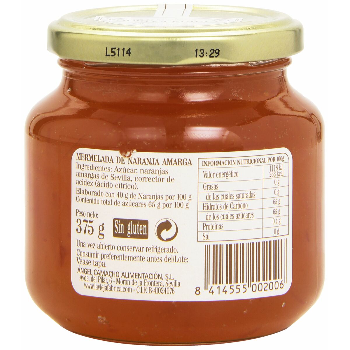 Sylt La Vieja Fábrica Bitter apelsin (350 g) - 2