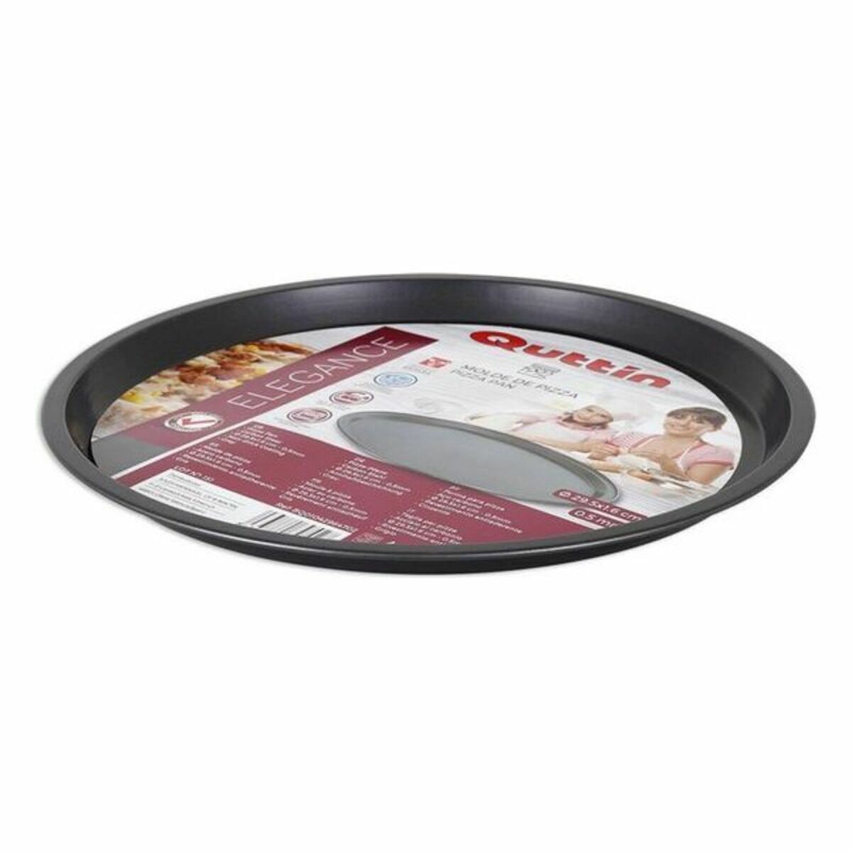 Pizzatallrik Quttin Kolstål 33 x 1,5 cm, Mått: Ø 29,5 x 1,6 cm - 3