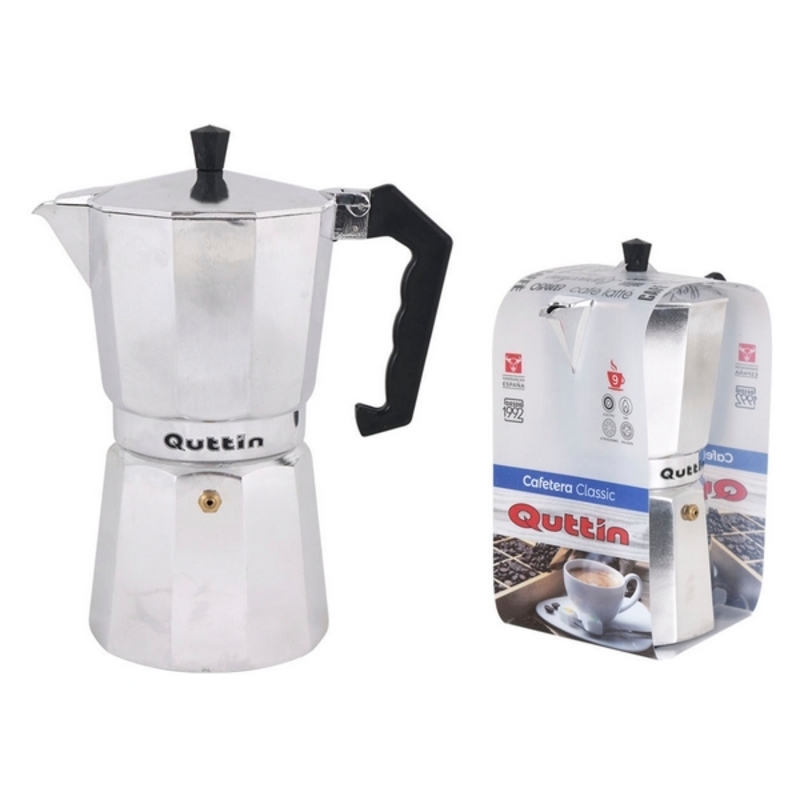 Italiensk Kaffepanna Quttin Aluminium Rostfritt stål, Kapacitet: 6 Koppar - 4