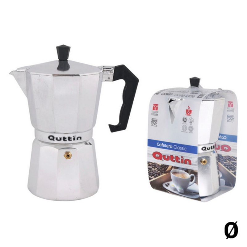 Italiensk Kaffepanna Quttin Aluminium Rostfritt stål, Kapacitet: 9 Koppar - 2