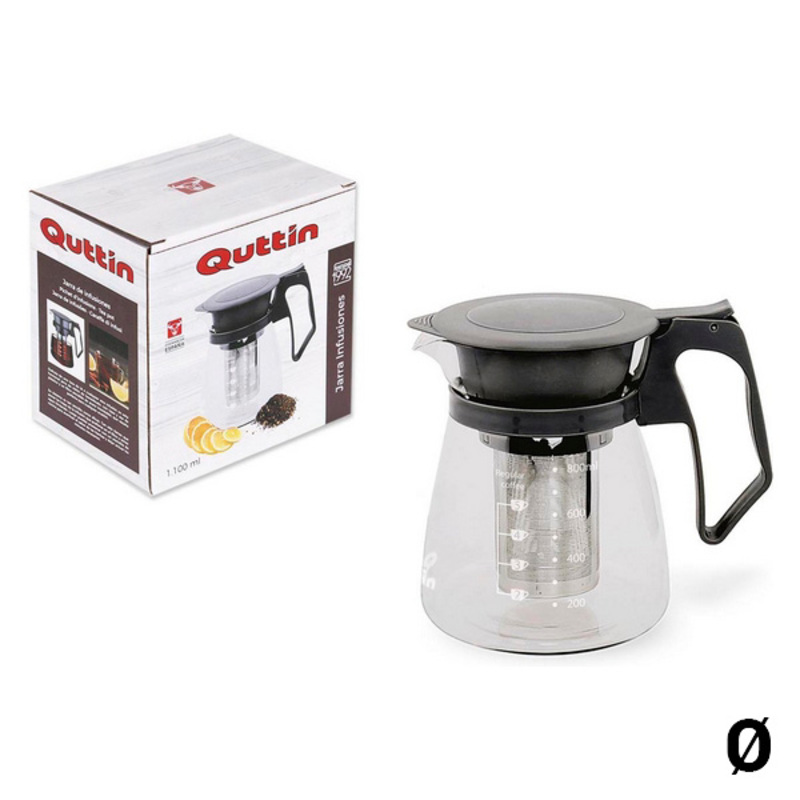 Temugg Quttin Glas Svart, Kapacitet: 1100 ml - 4