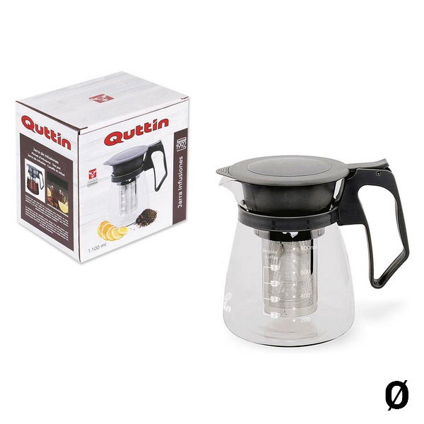 Temugg Quttin Glas Svart, Kapacitet: 1100 ml - 2
