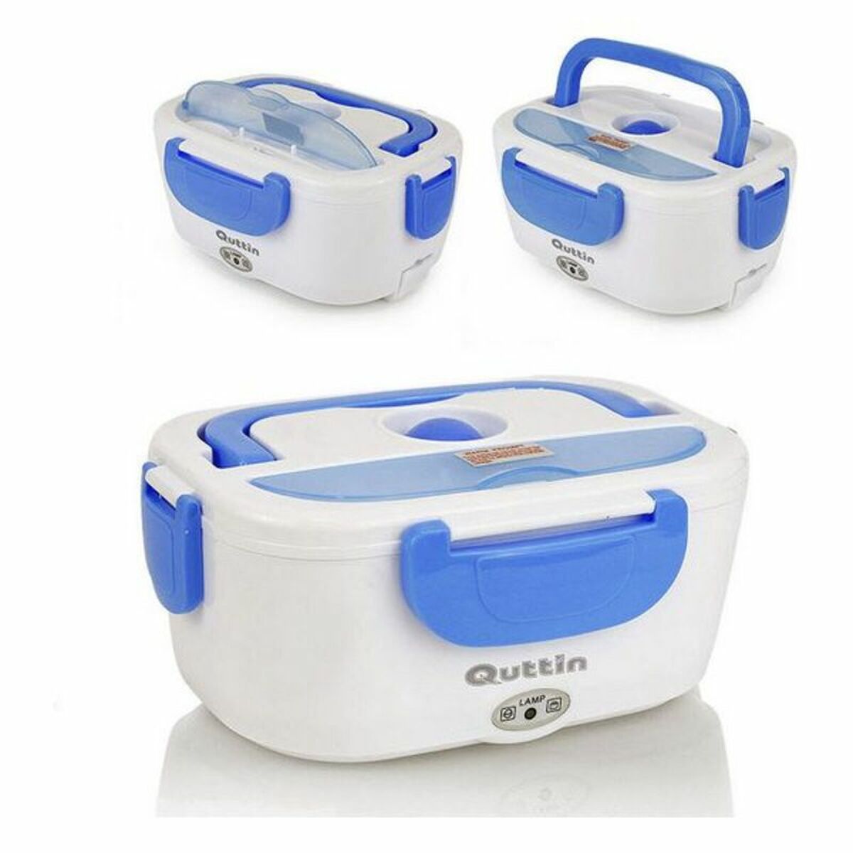 Elektrisk lunchbox Quttin 88459 1,05 L Grå 23 x 17 x 10 cm - 2