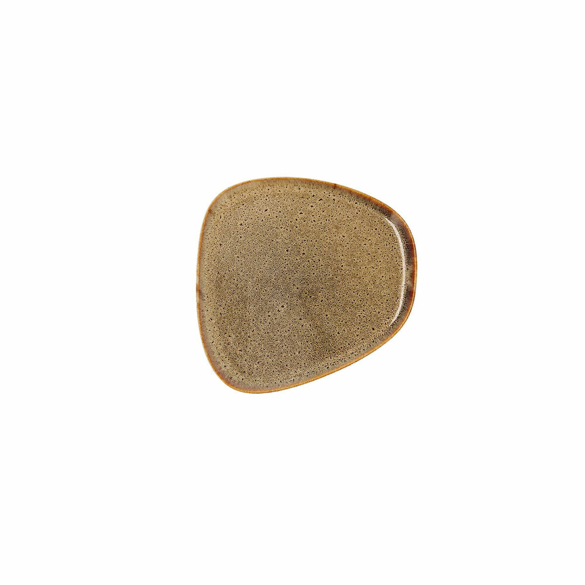 Platt skål Bidasoa Ikonic Brun Keramik 14 x 13,6 x 0,8 cm (12 antal) (Pack 12x)