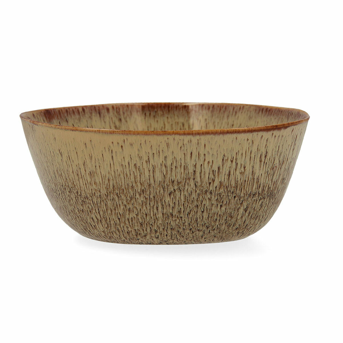 Salladsskål Bidasoa Ikonic 20 x 19,5 x 8,5 cm Keramik Brun 3 Delar (Pack 3x)