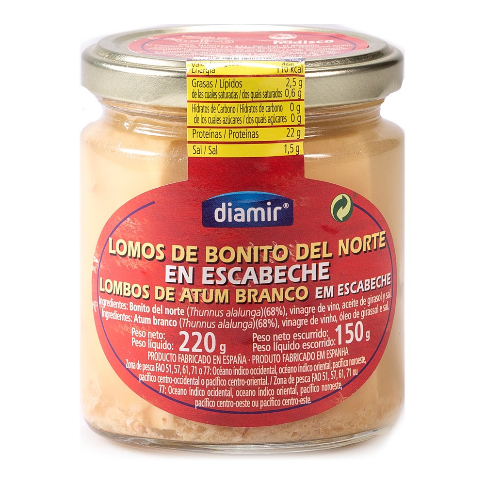 Bitar av bonito från norra Spanien Diamir (220 g)
