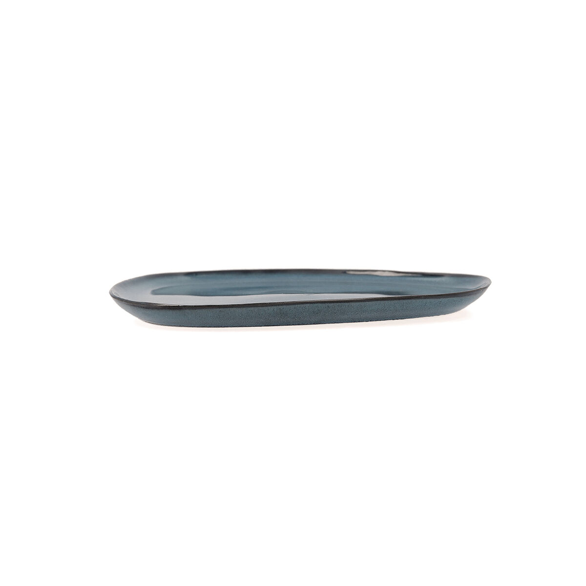Platt skål Bidasoa Ikonic Blå Keramik 14 x 13,6 x 0,8 cm (12 antal) (Pack 12x) - 2