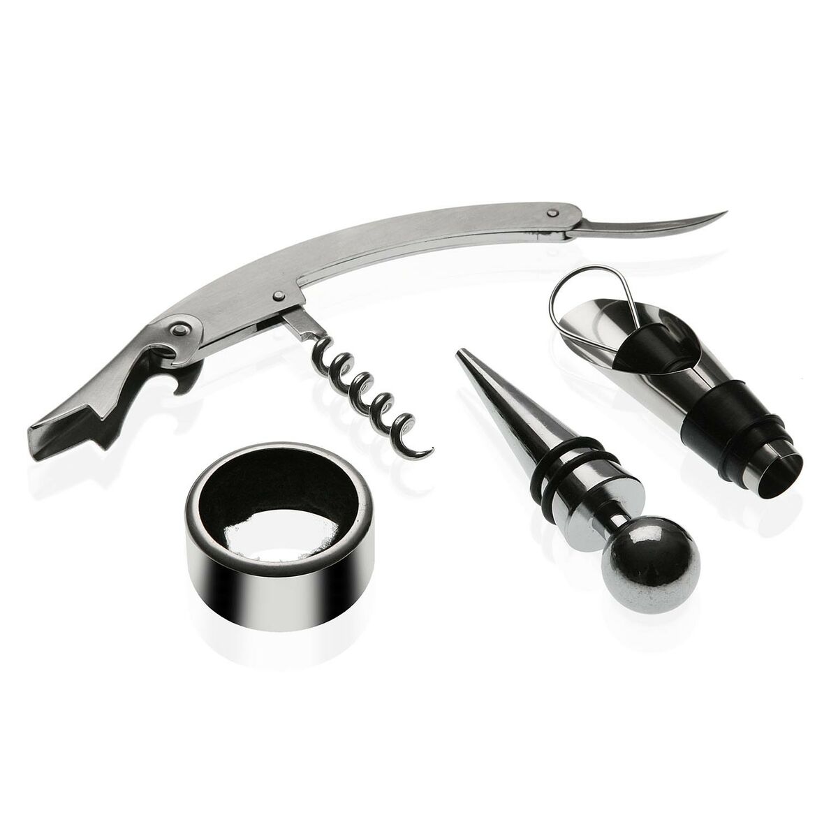 Set med Vintillbehör Versa Boken Trä 4 x 22 x 16,5 cm - 2
