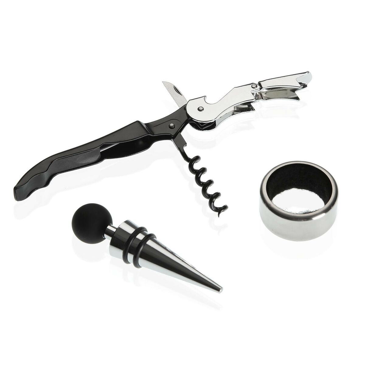 Set med Vintillbehör Versa Boken Trä 4 x 22 x 16,5 cm - 3