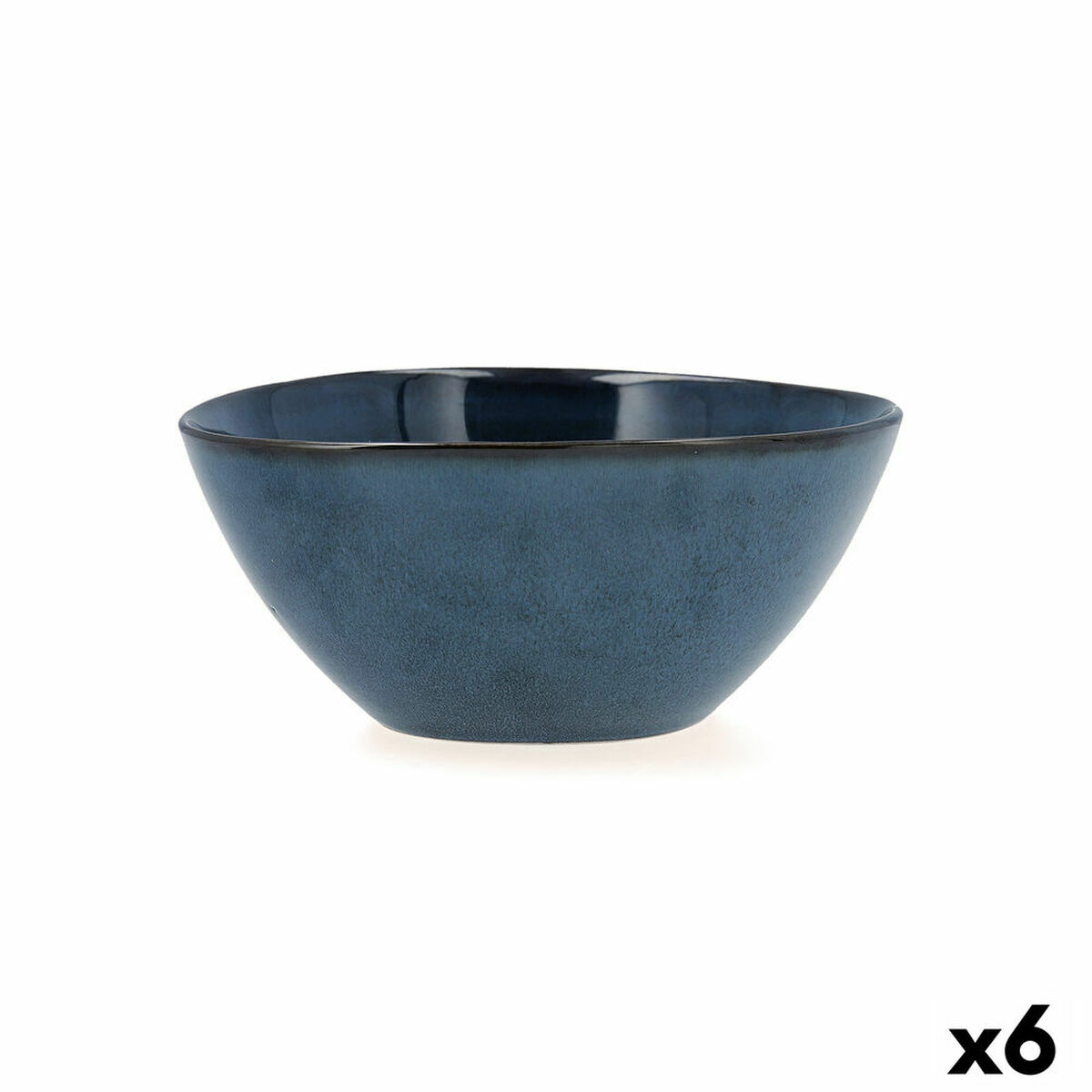 Skål Bidasoa Ikonic Keramik Blå (15,8 x 15 x 7 cm) (Pack 6x) - 2