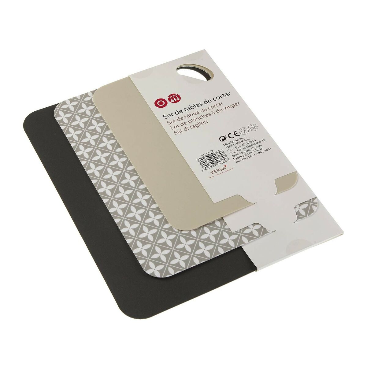 Skärbräda Versa polypropen (5 x 12 x 5 cm) (3 Delar) - 4