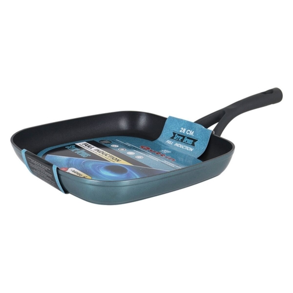 Non-stick-panna Venus Quttin Soft Touch Smitt aluminium Metallic (29 x 49,5 cm) - 4