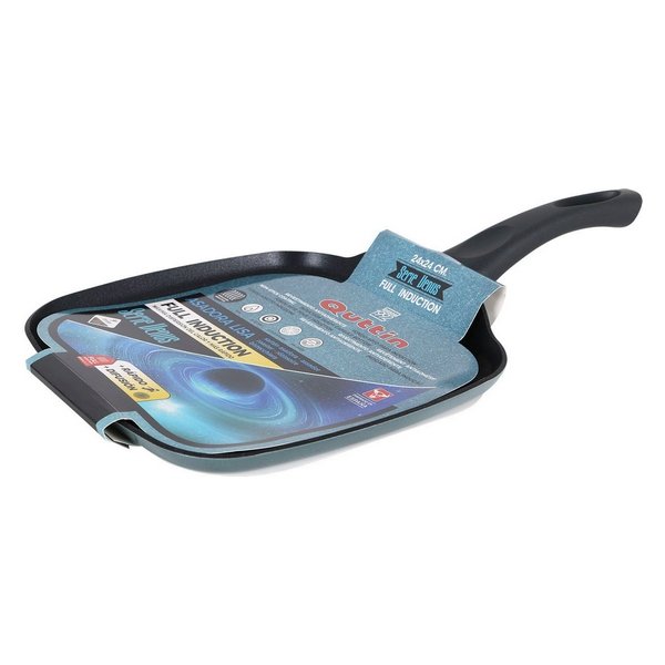 Non-stick-panna Venus Quttin Soft Touch Smitt aluminium Metallic (24 x 24 x 1,6 cm) - 2