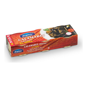 Bläckfisk i eget bläck Diamir (85 g)(3 uds)
