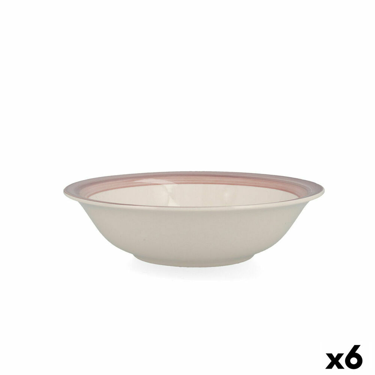 Skål Quid Allegra Peoni Keramik Dvobarvna (18 cm) (Pack 6x) - 2