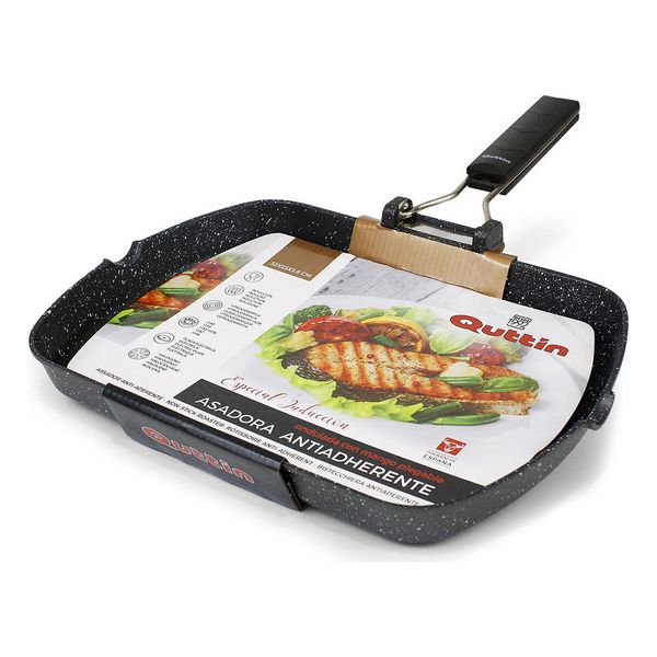 Räfflad stekpanna Quttin Smitt aluminium Non-stick, Mått: 24 x 3,7 cm