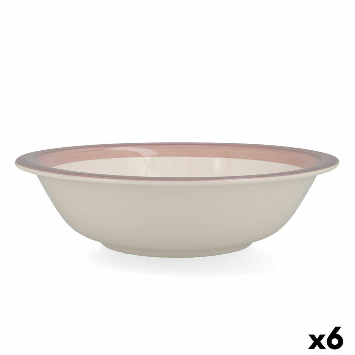 Salladsskål Quid Allegra Peoni Keramik Dvobarvna (23 cm) (Pack 6x) - 2