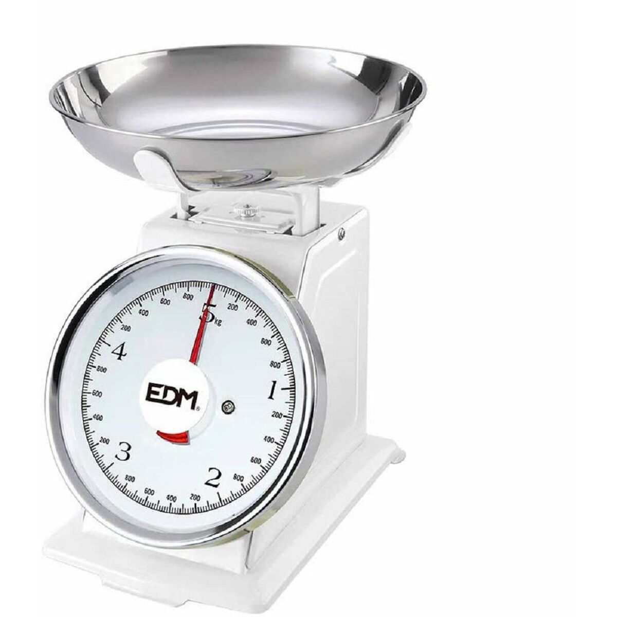 Analog Badrumsvåg EDM Vit 5 kg (20,5 x 4 cm)
