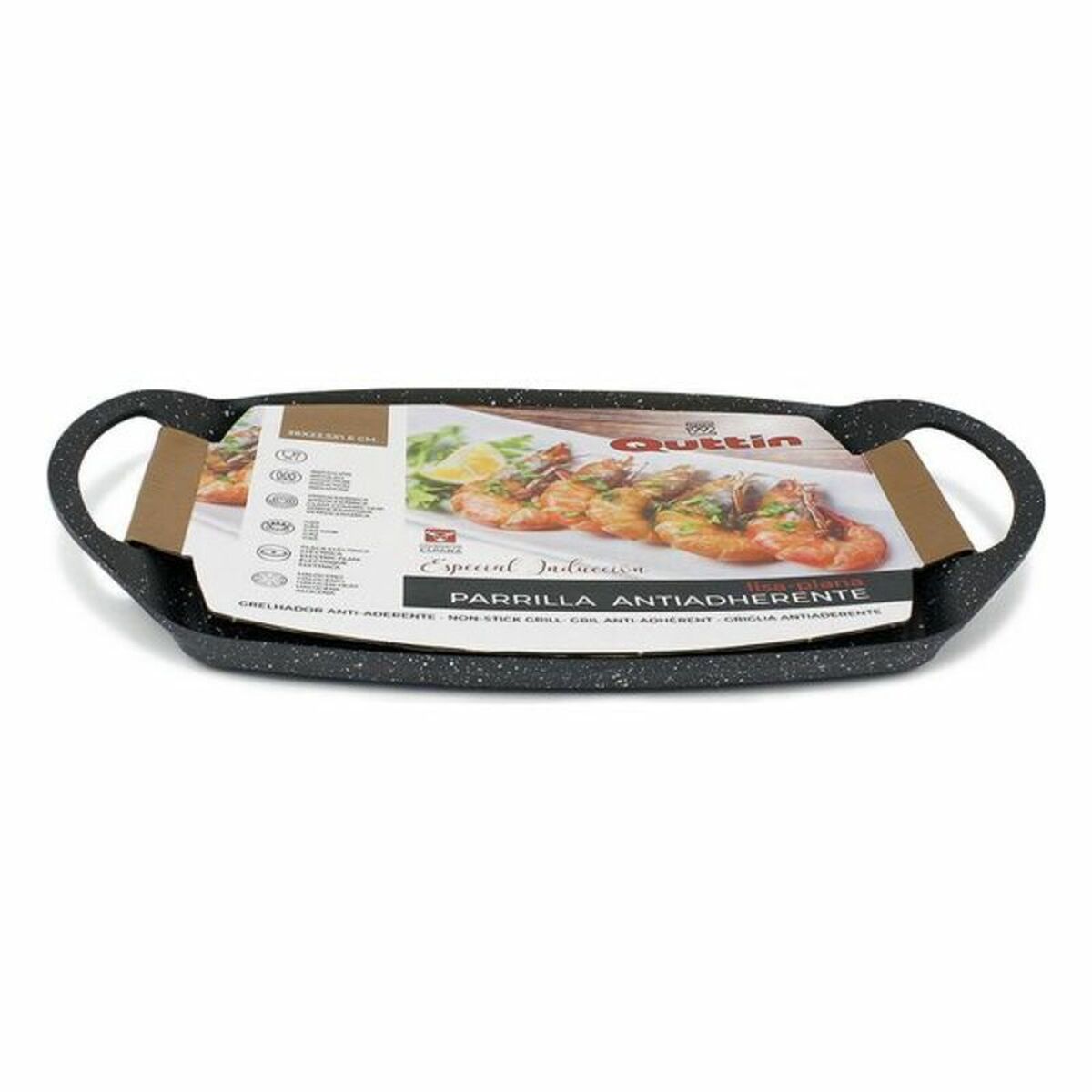 Grill Quttin Non-stick Svart, Mått: 36 x 22,5 x 1,6 cm - 3