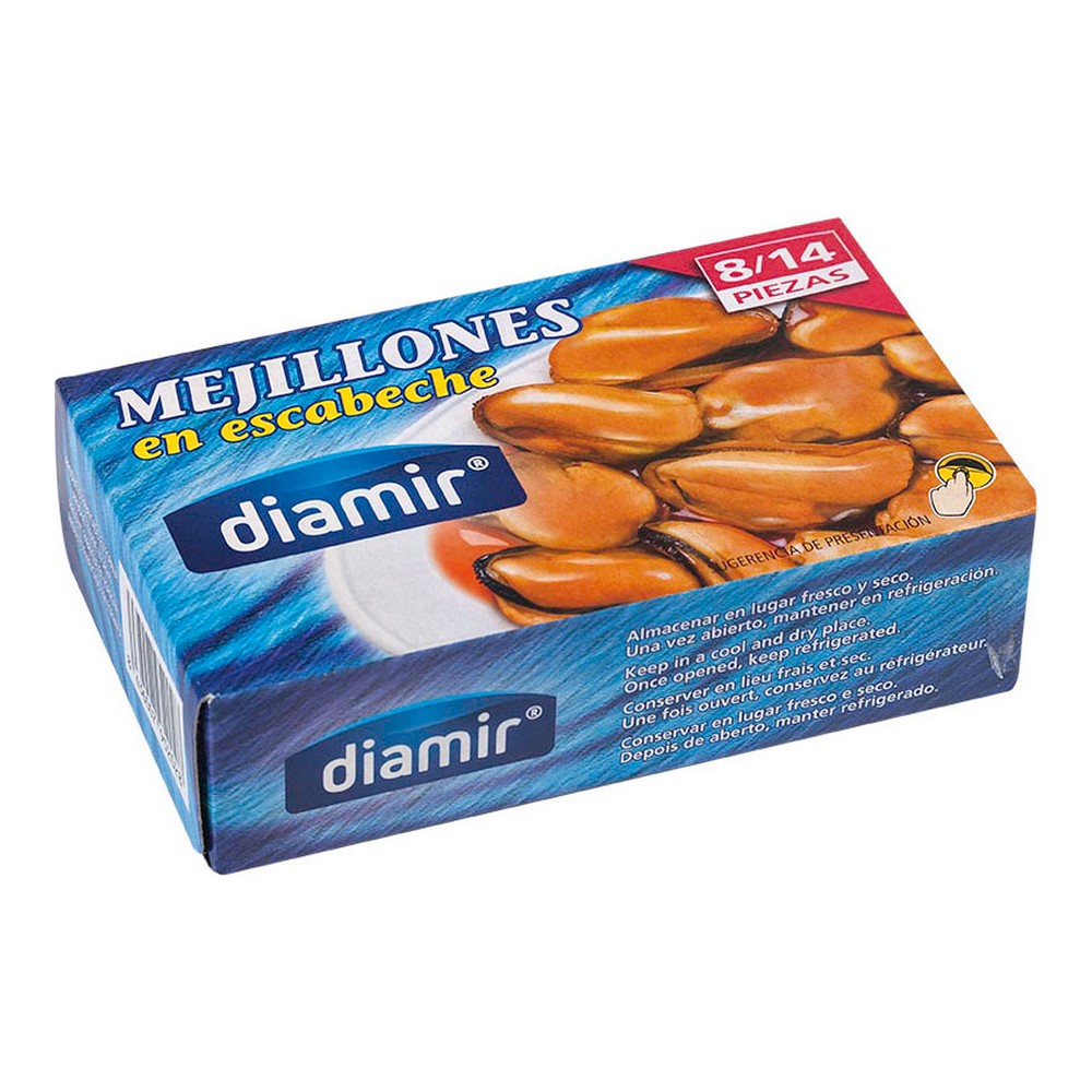 Musslor inlagda i Escabeche-marinad Diamir (115 g)