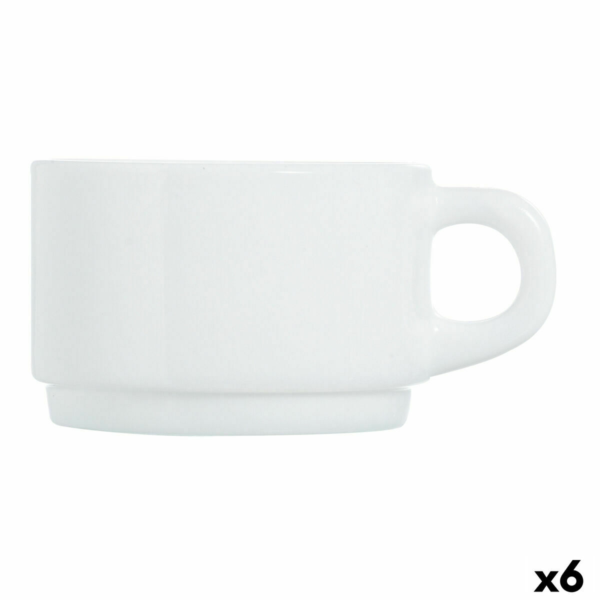 Koppar Luminarc Apilable Stapelbara Vit Glas 280 ml (6 antal) (Pack 6x) - 3