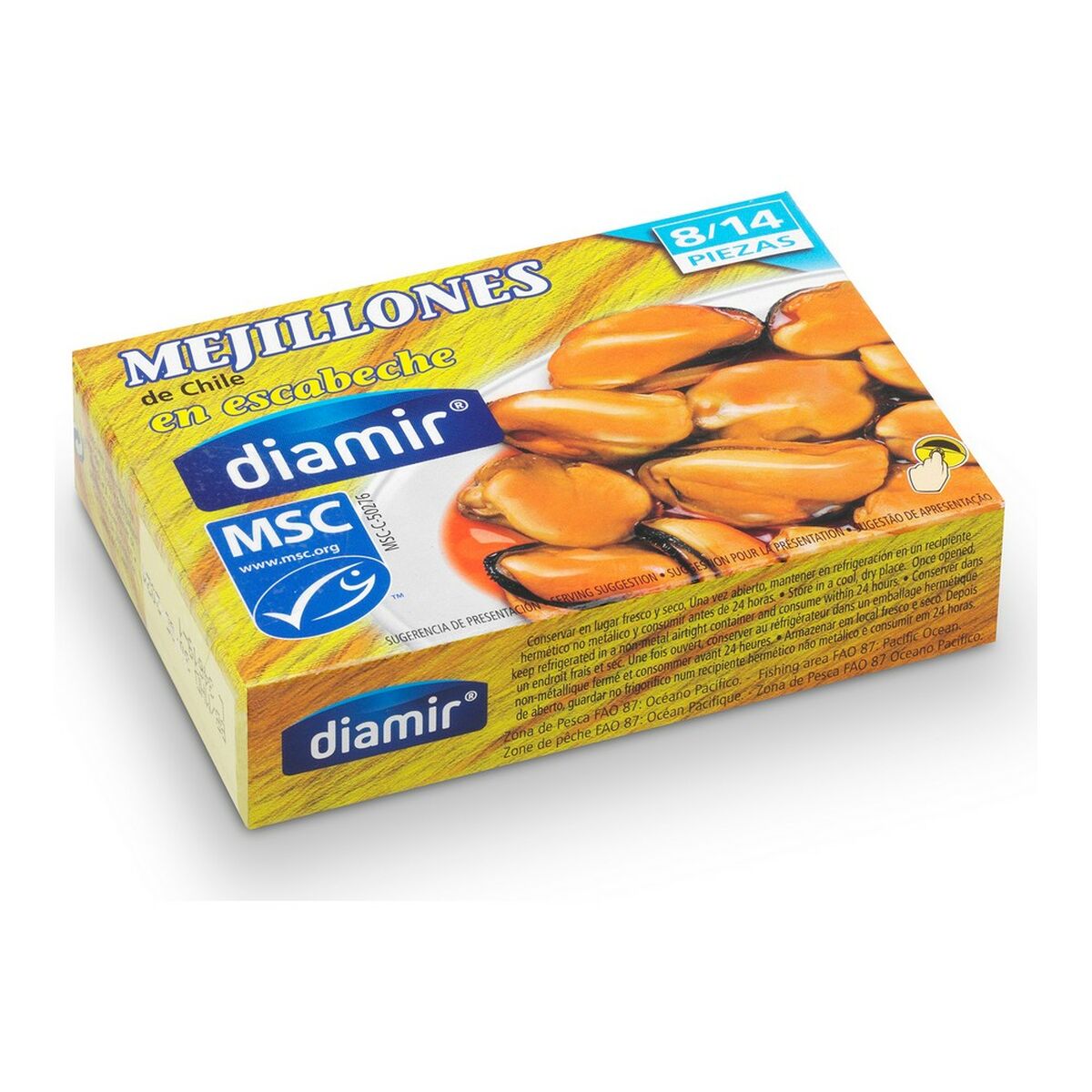 Musslor inlagda i Escabeche-marinad Diamir RR-106 (110 g) - 2