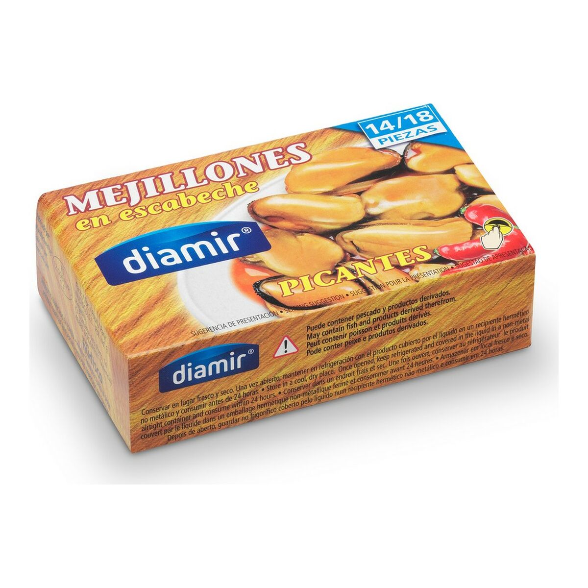 Musslor inlagda i Escabeche-marinad Diamir (111 g) - 2