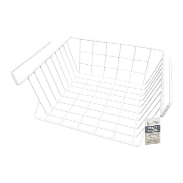 Multifunktionell korg Confortime Vit, Mått: 29 x 27 x 15 cm - 2