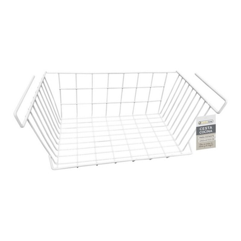 Multifunktionell korg Confortime Vit, Mått: 29 x 27 x 15 cm - 3