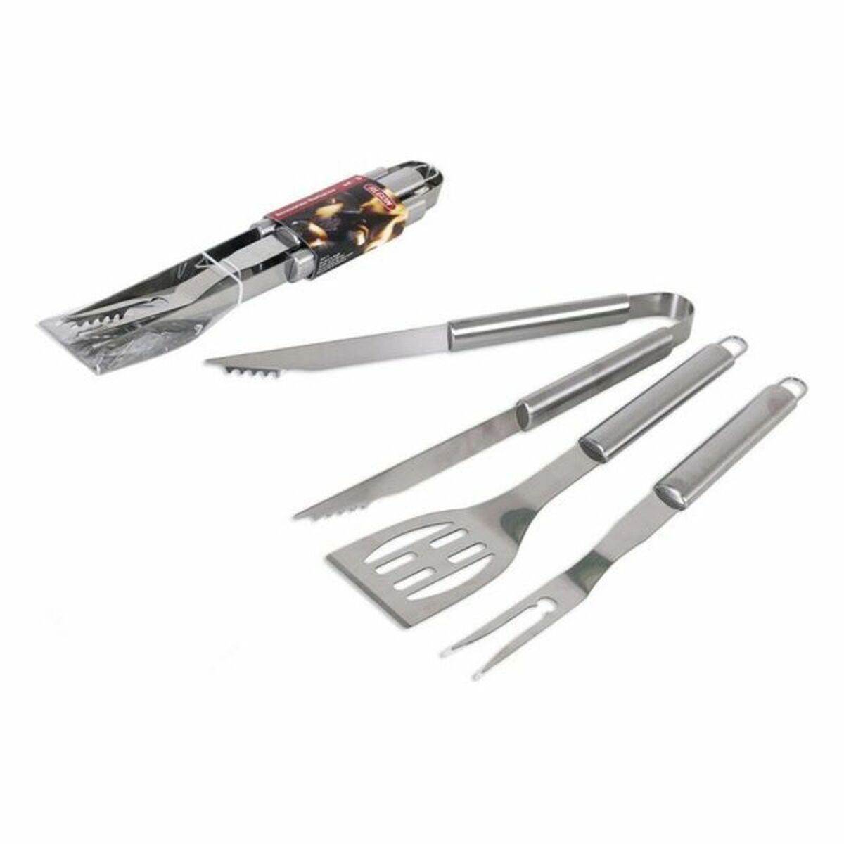 Grillredskap Algon (3 Pcs) Silvrig - 3