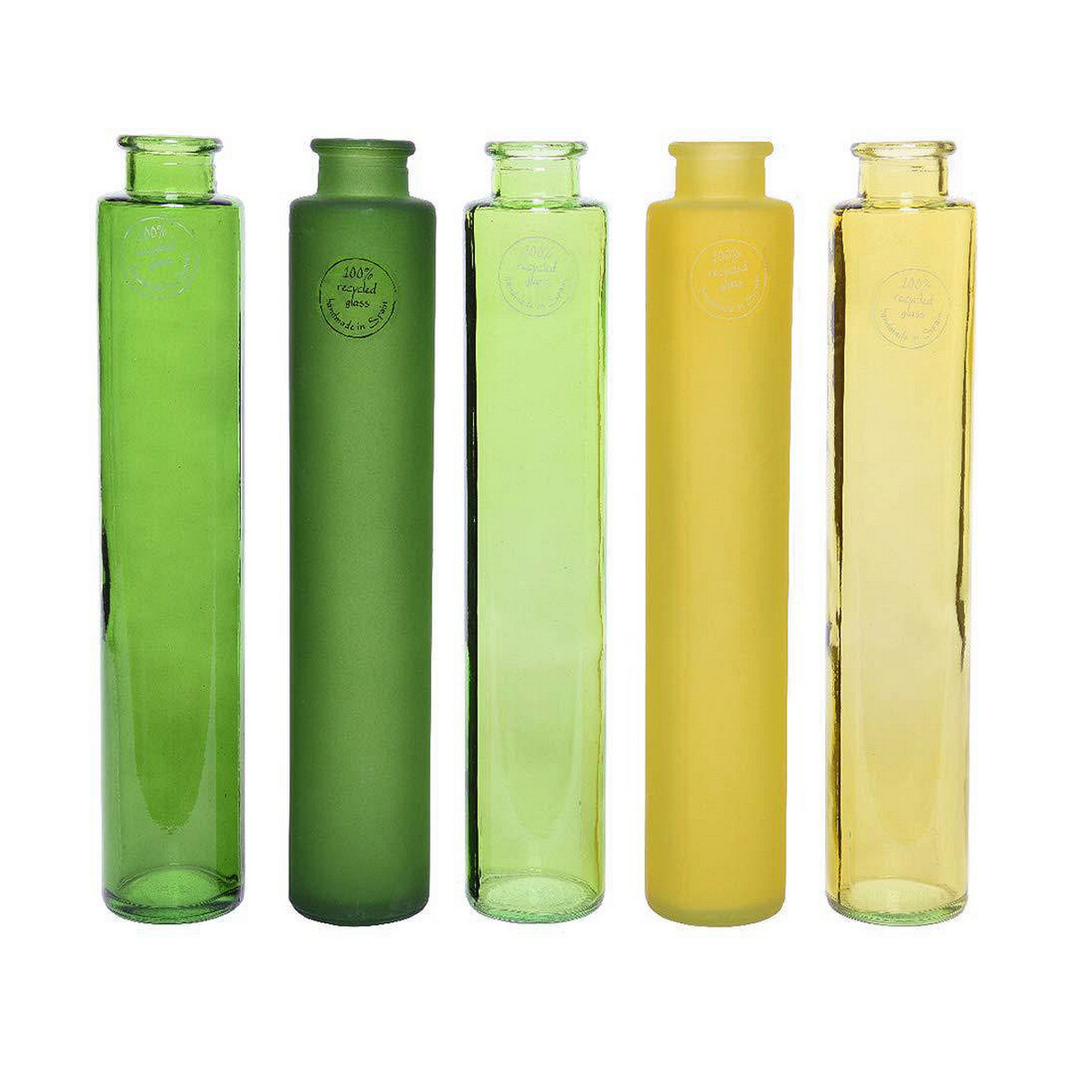 Vas Ø 6 x 32 cm Glas Multicolour