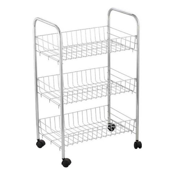 Grönsaksvagn Confortime 40 x 26 x 62 cm 41 x 26,5 x 76 cm Metall, Mått: 40 x 26 x 62 cm