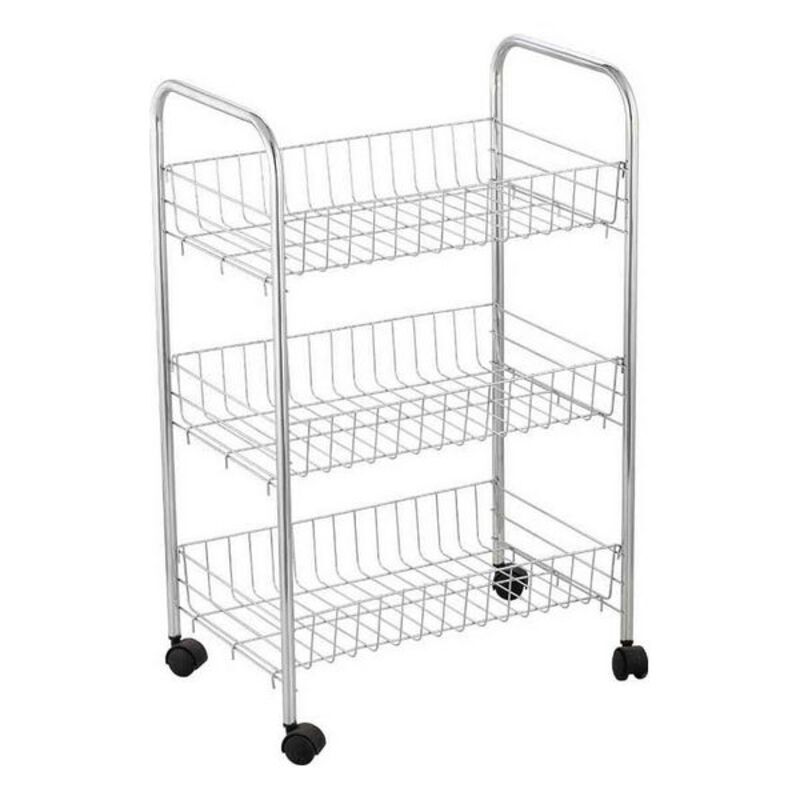 Grönsaksvagn Confortime 40 x 26 x 62 cm 41 x 26,5 x 76 cm Metall, Mått: 40 x 26 x 62 cm - 2