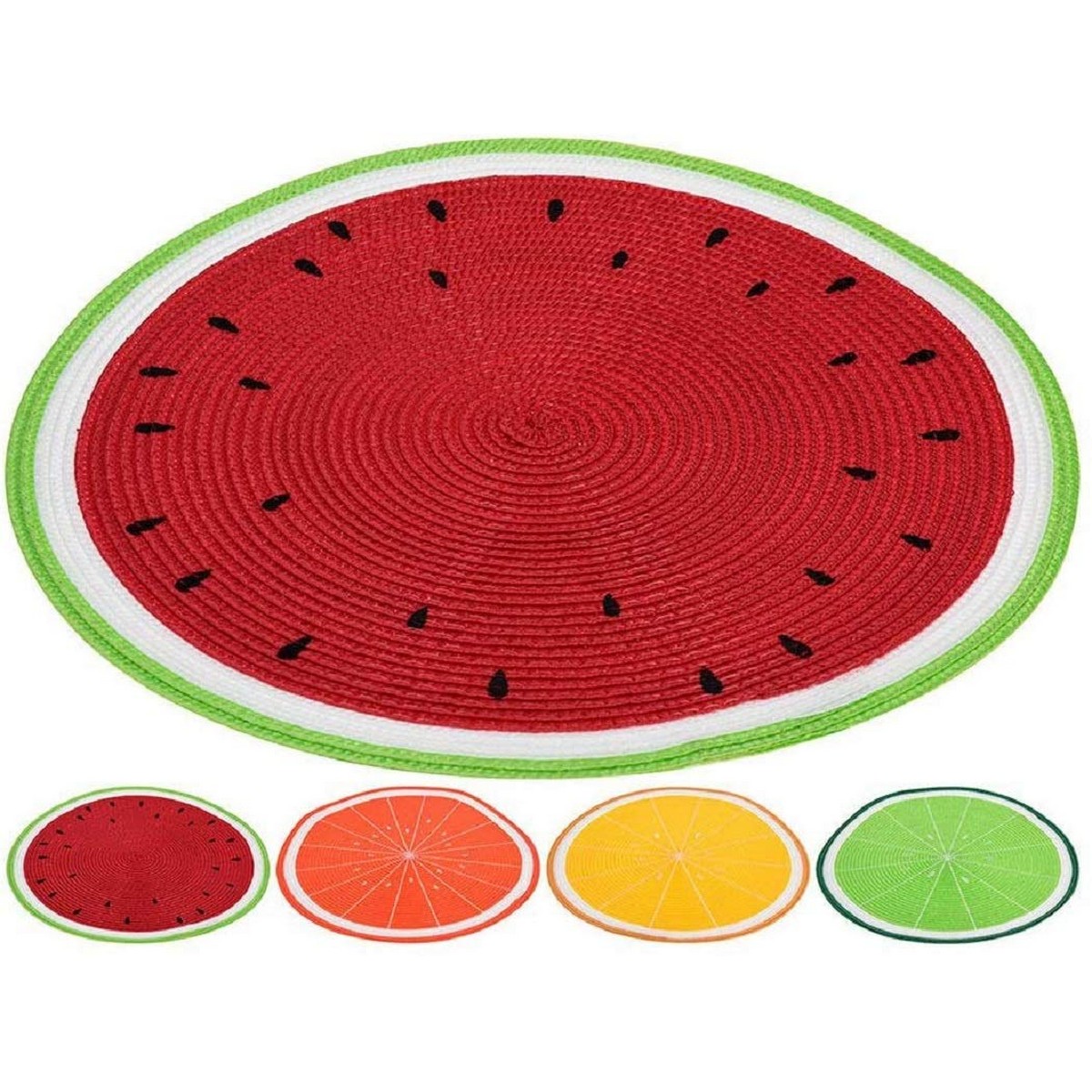 Bordsunderlägg Excellent Houseware Individuell Frukter Ø 38 cm Multicolour