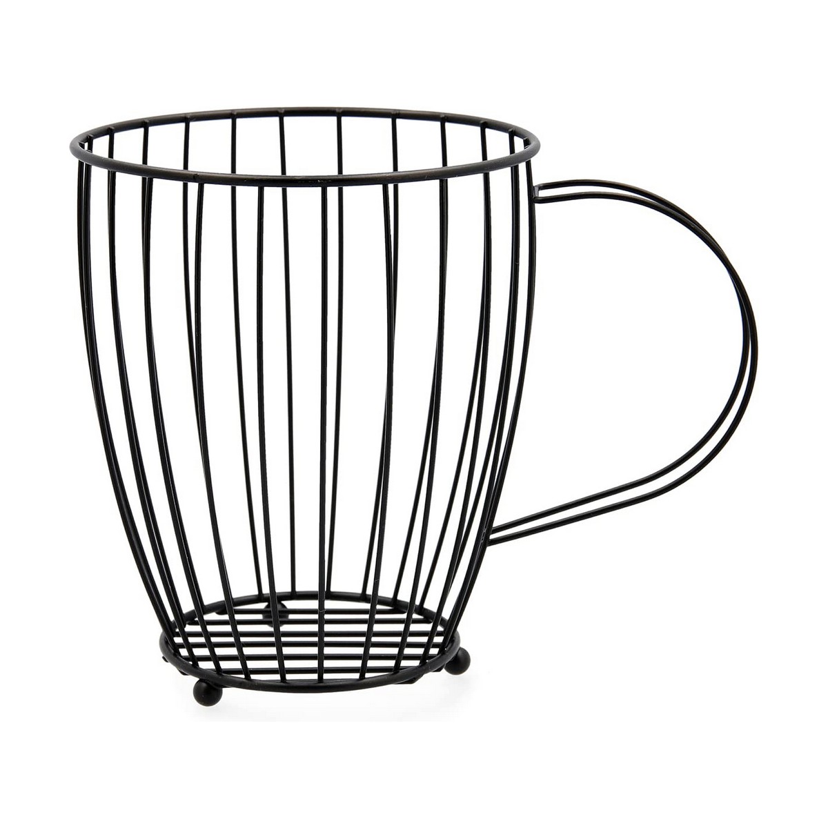 Kruka för köksredskap Quid Svart Metall (23x15x18 cm)