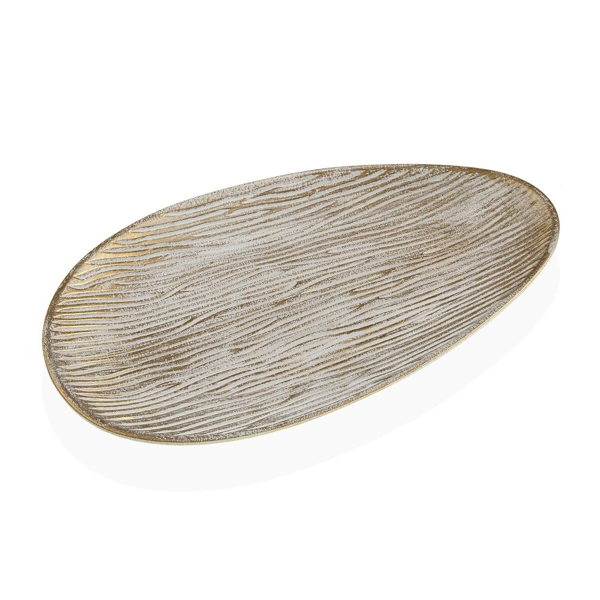 Bordsdekoration Versa Oval Trä MDF 9 x 39 x 9 cm