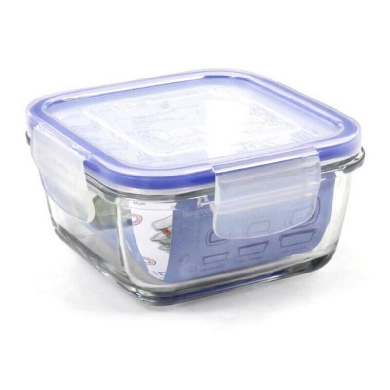Hermetisk matlåda Borgonovo Transparent, Mått: 15 x 15 x 7,5 cm - 4