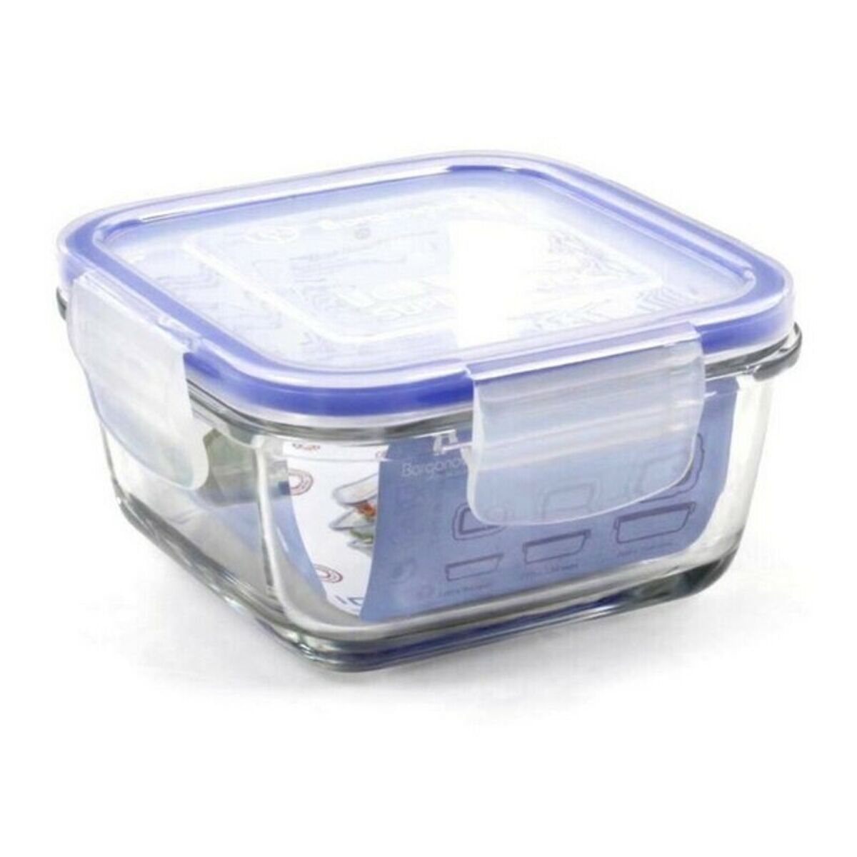 Hermetisk matlåda Borgonovo Transparent, Mått: 15 x 15 x 7,5 cm - 7