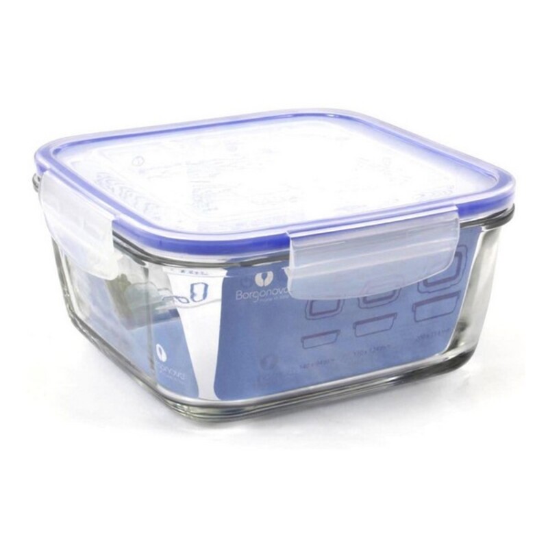 Hermetisk matlåda Borgonovo Transparent, Mått: 15 x 15 x 7,5 cm - 5
