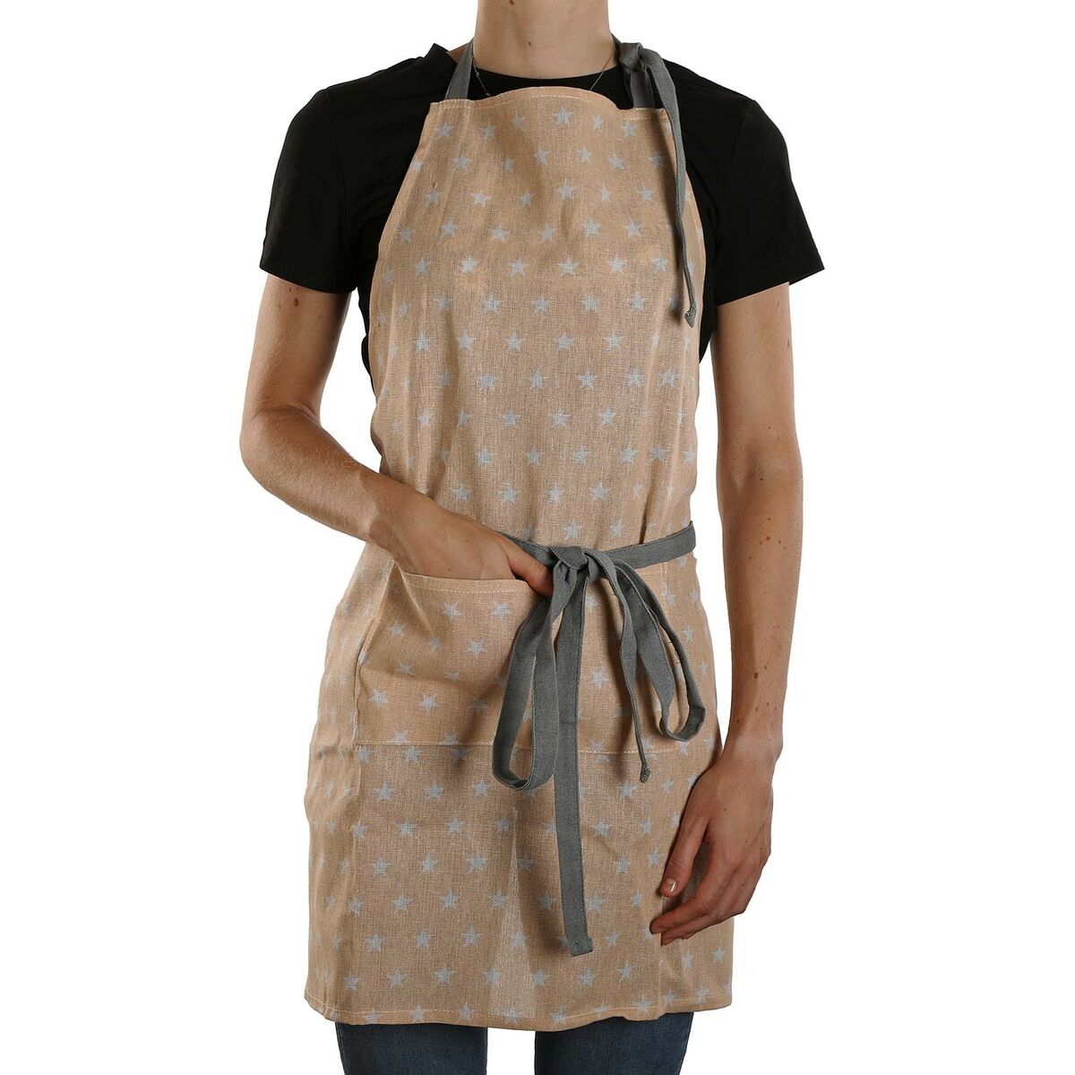 Förkläde Versa stars Beige Polyester Bomull Nylon (80 x 70 cm) - 2