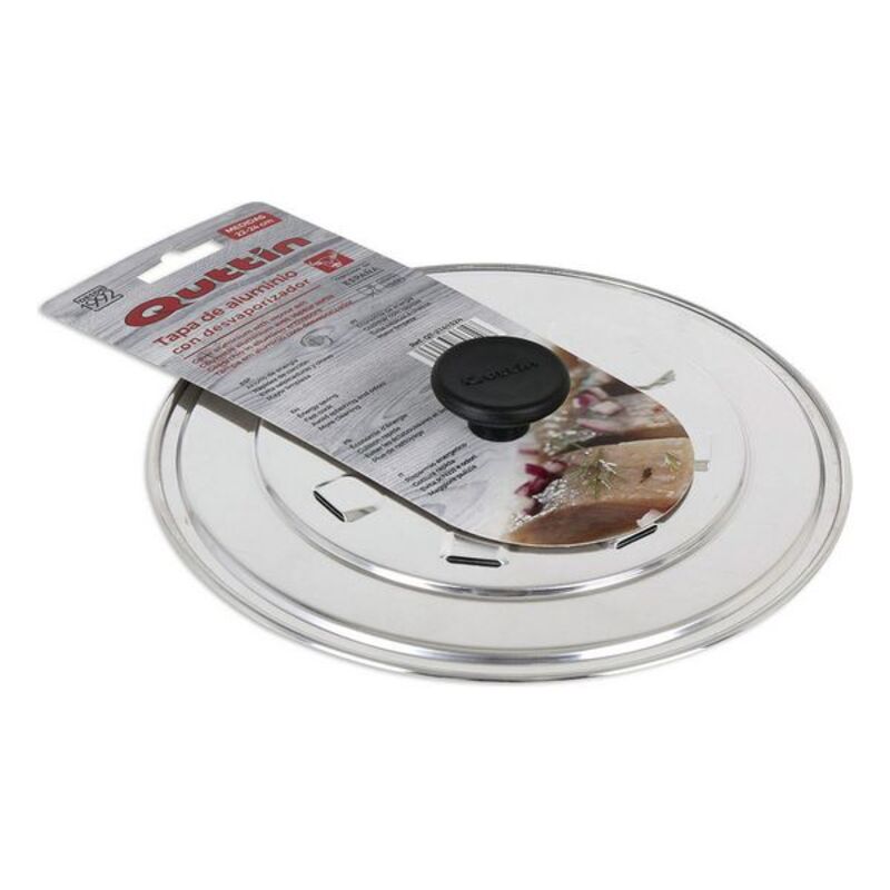 Stekpannelock med tryckavlastningsventil Quttin Aluminium, Mått: Ø 24 cm - 2