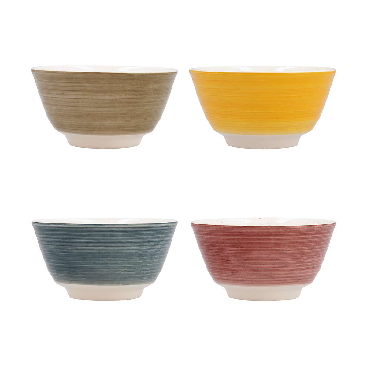 Skålset Quid Allegra Keramik Multicolour (11 cm) (4 antal)