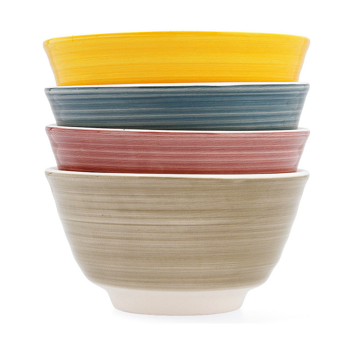 Skålset Quid Allegra Keramik Multicolour (11 cm) (4 antal) - 2
