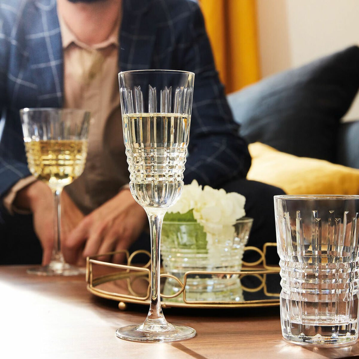 Glasset CDA Rendez-vous Champagne Transparent Glas 170 ml (6 antal) - 4