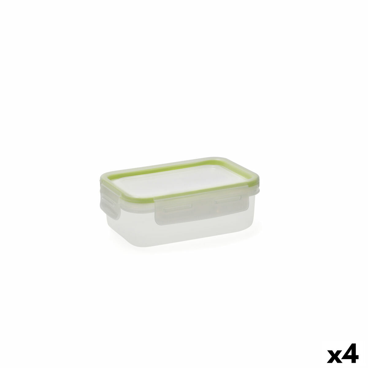 Lunchlåda Quid Greenery 475 ml Transparent Plast (4 antal) (Pack 4x) - 3
