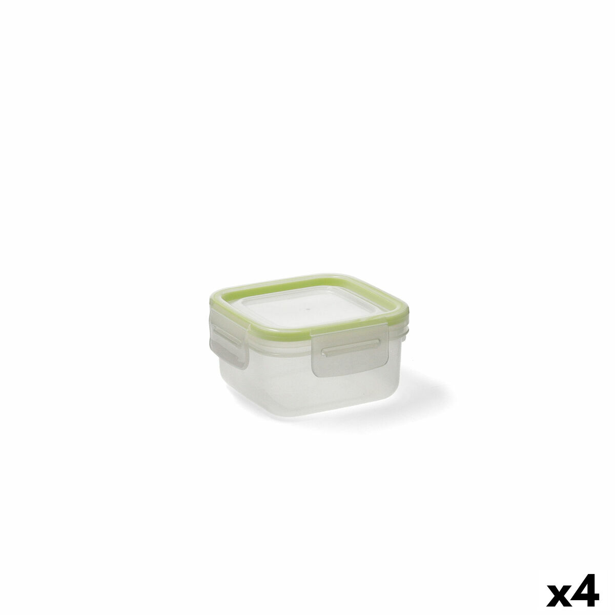 Hermetisk matlåda Quid Greenery 300 ml Transparent Plast (Pack 4x) - 3