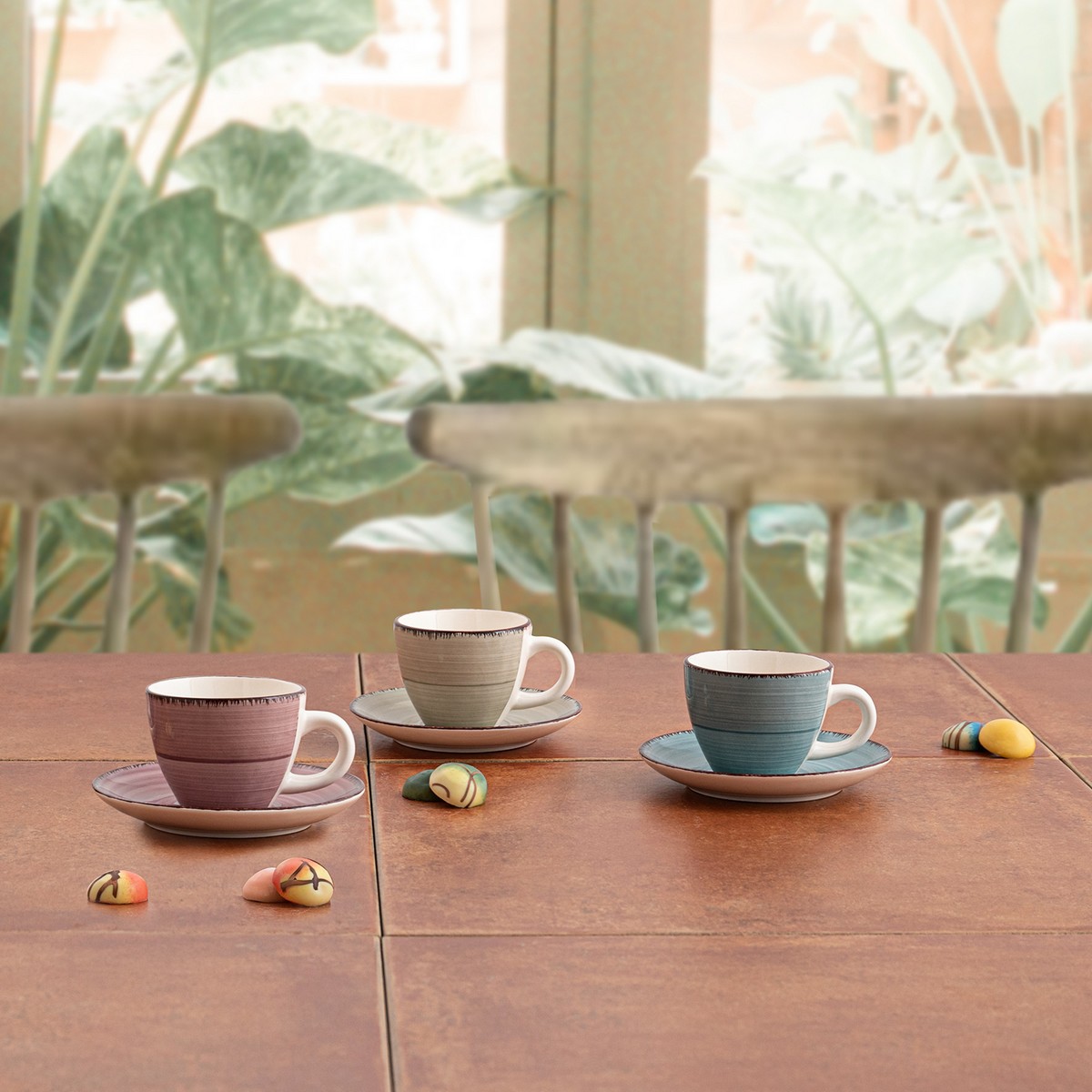 Set med kaffekoppar Quid Vita Morning 12 Delar (90 ml) - 4
