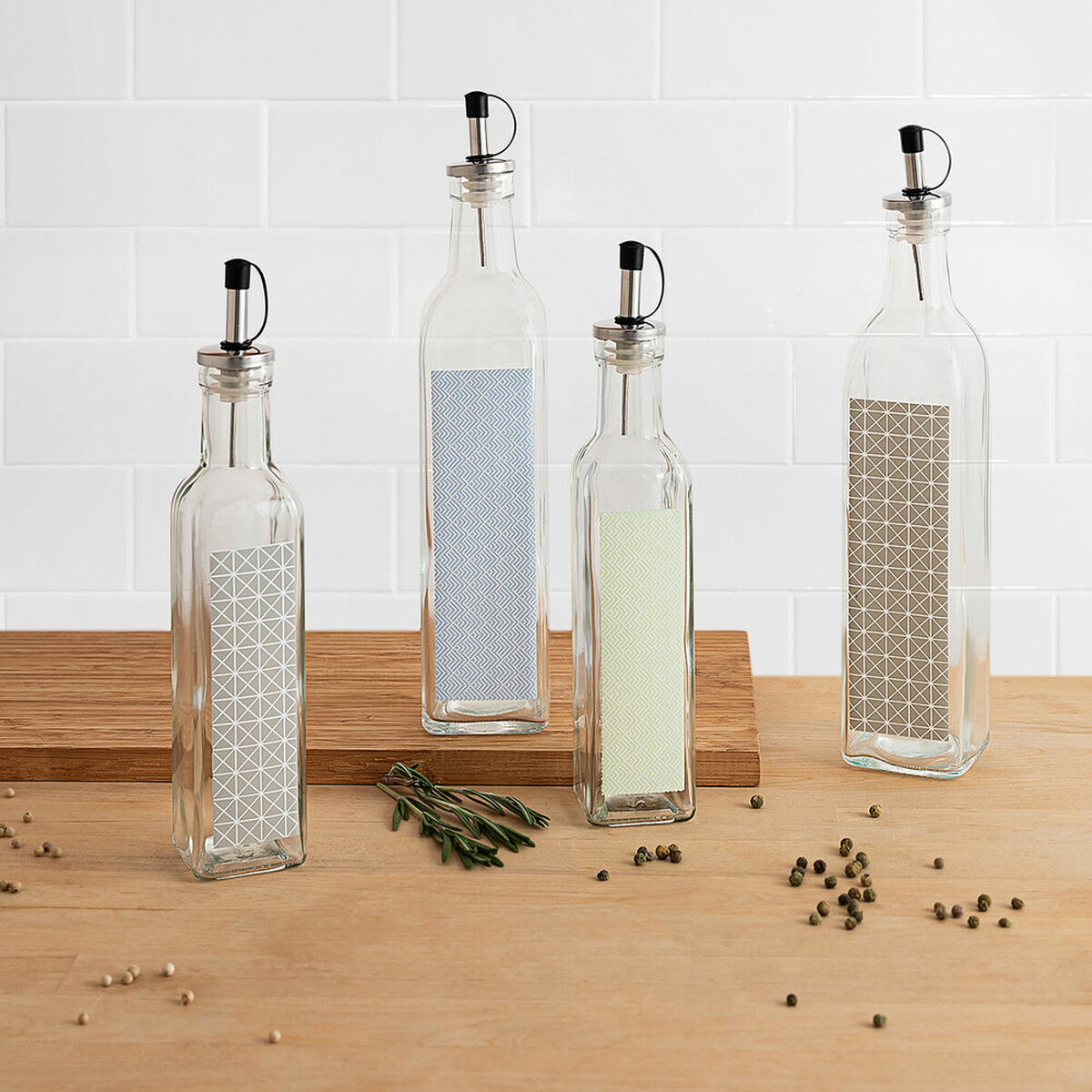 Oljeflaska Quid Moss Blå Glas (500 ml) - 2